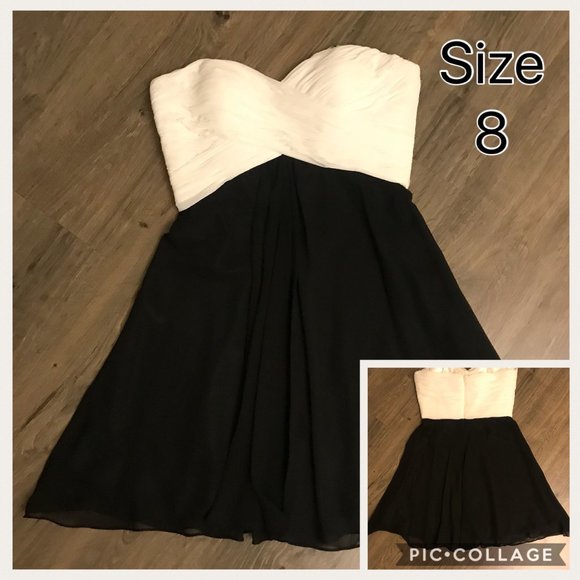 Faviana Dresses & Skirts - Black and White Cocktail Dress